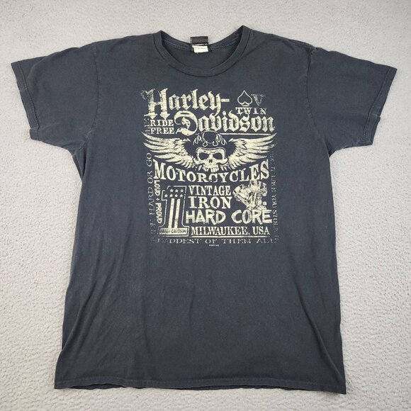 Harley Davidson Motorcycle Shirt Extra Large Kansas City MO Gails Feel the Power - Picture 2 of 9